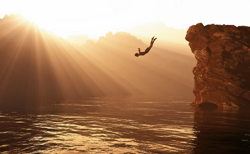 Cliff Jumping Image