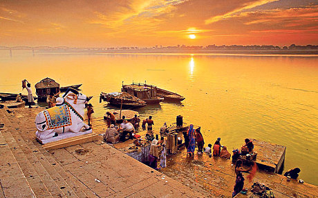 Watch Sunset on the banks of The Ganges Image